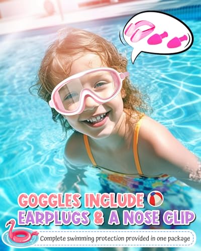 Rantizon Kids Swim Goggles 2 Pack, Wide View Swimming Goggles for Child 3-15, Anti Fog&UV No Leaking Goggles for Boys Girls - Image 2