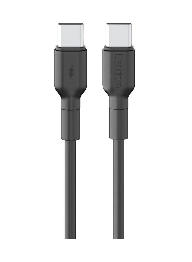 Earldom Ultra Fast 60W Charge Cable USB-C to USB-C 1M For All Devices. - Image 1