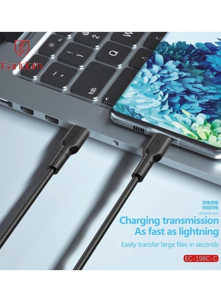 Earldom Ultra Fast 60W Charge Cable USB-C to USB-C 1M For All Devices. - Image 4