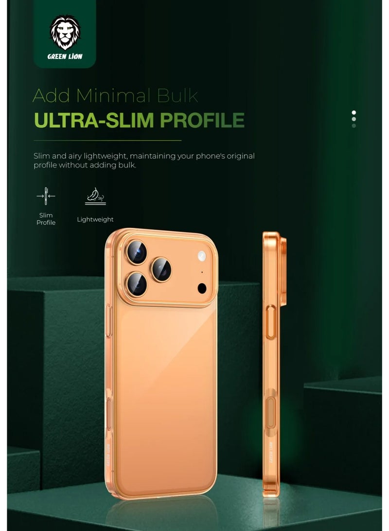 GREEN LION iPhone 17 Pro max Delgado PC Case/ Waterproof/ Strong and handy/ lightweight /Anti Fingerprint/ HD Clarity - Clear - Image 3