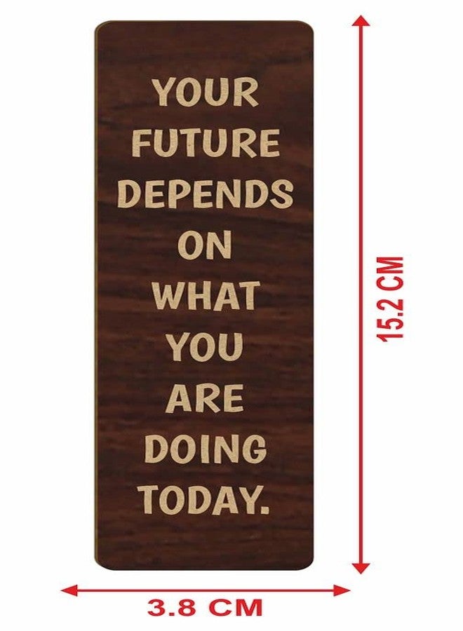 CVANU Positive Quotes Wooden Bookmark Gift for Book Reader, Book Lovers(Set of 12)_c4 - Image 5