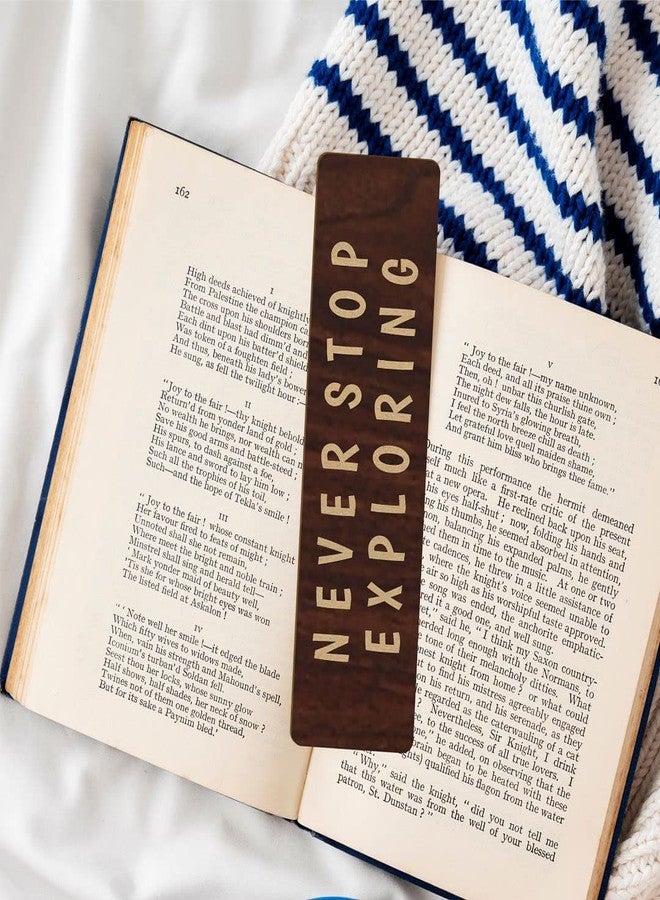 CVANU Positive Quotes Wooden Bookmark Gift for Book Reader, Book Lovers(Set of 12)_c4 - Image 1