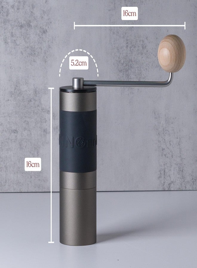 Kingrinder 【Iron Gray】KINGrinder K1 Manual Hand Coffee Grinder with Straight Handle for French Press, Drip, Espresso with Assembly Consistency Stainless Steel Conical Burr Mill, 20-25g Capacity - Image 2