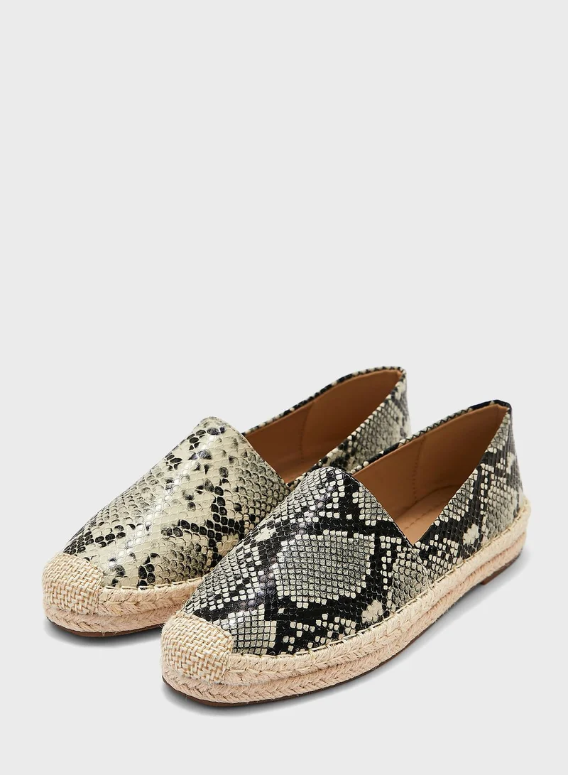 Ginger Snake Effect Espadrile