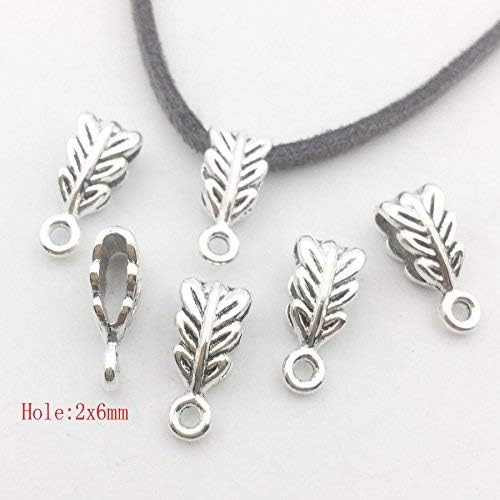 iloveDIYbeads 100g (About 125pcs) Mixed Tibetan Tube, Spacer Bail Bead Hanger Fit Charm European Bracelet Pendant (Antique Silver), 125 - Image 4