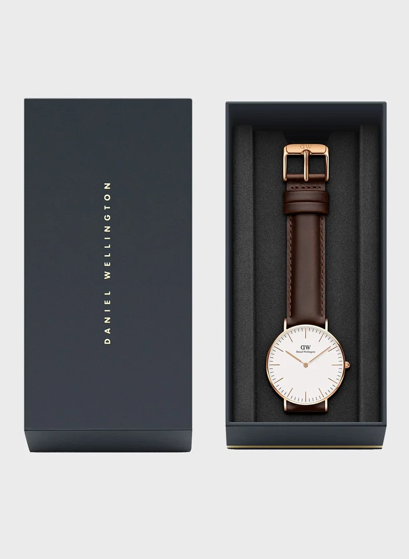 DANIEL WELLINGTON Classic Bristol RG White 36mm Watch