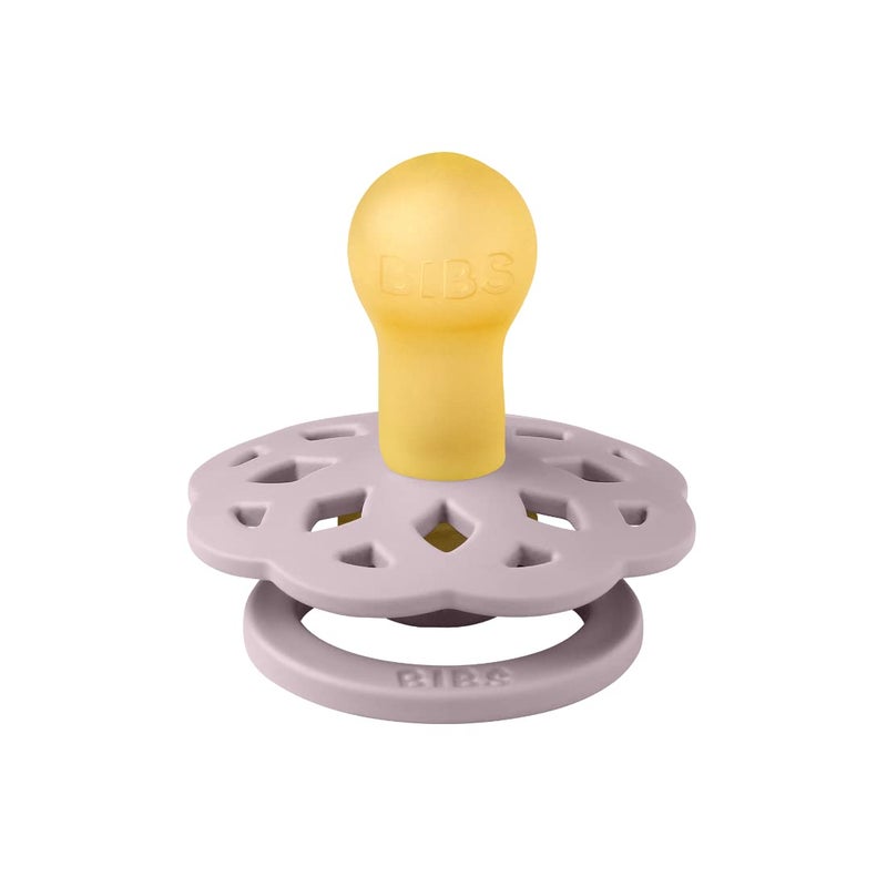 BIBS Pacifiers - Boheme Collection | BPA-Free Baby Pacifier | Made in Denmark | Set of 2 Blossom/Dusky Lilac Color Premium Soothers | Size 0-6 Months - Image 4