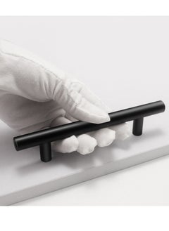 GRKC 5 Pack Black Stainless Steel Cabinet Handles, 150mm Length, for Cabinets and Drawers  - Image 1