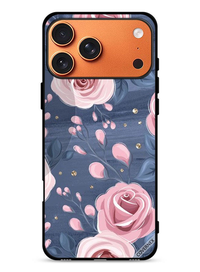 Covernex Apple iPhone 17 Pro Max Protective Case Cover Roses & Leaves Pattern - Image 1