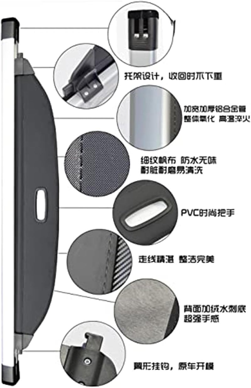 DEMULAX Trunk Curtain Cover for Hyundai 2021 - Image 2