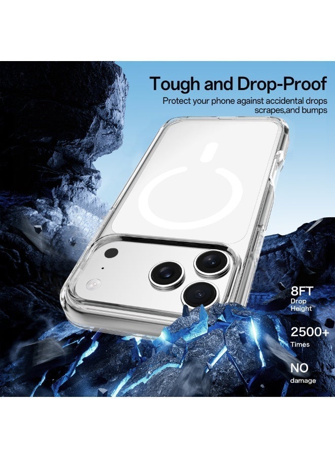 iOsuite 3-in-1 Full Protection Bundle for iPhone 17 Pro – MagSafe Clear Case + HD Tempered Glass Screen Protector + Camera Lens Protector | Military-Grade 8FT Drop Protection | Anti-Yellowing | Wireless Charging Compatible – IP17Pro - Image 3
