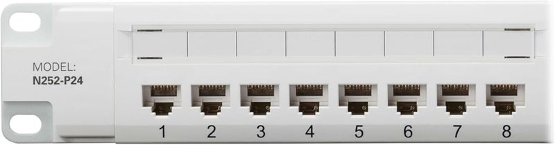 TRIPPLITE Series 24-Port Patch Panel 1U Rack Mount, Cat6 RJ45 Ethernet, 4PPoE / 4 PoE++ Compliant, 110/Krone, 568A/B Termination, TAA Compliant, White, Lifetime Manufacturer's Warranty (N252-P24-WH) - Image 5