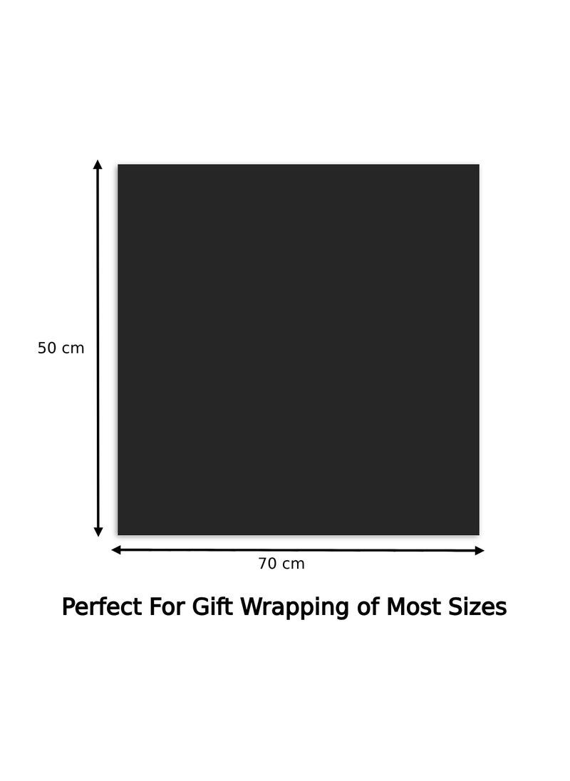 Urban Utility 40-Pack of Premium Black Tissue Paper Sheets - Large 50 x 70 cm Size, Perfect for Art Projects, Crafts, and Elegant Gift-Wrapping Creations  - Image 2