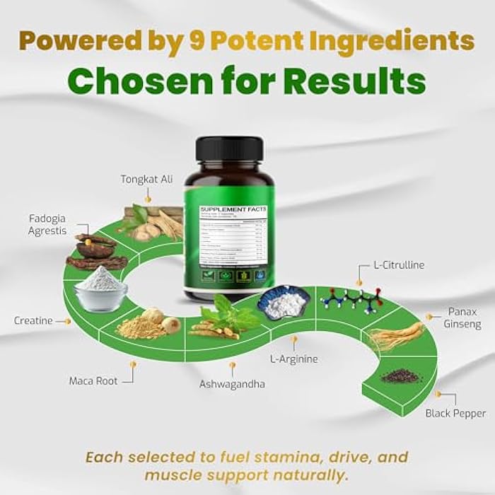 VEGATOT Potency Boosted with Creatine, L-Citrulline, L-Arginine - Promote Energy & Performance - Image 3