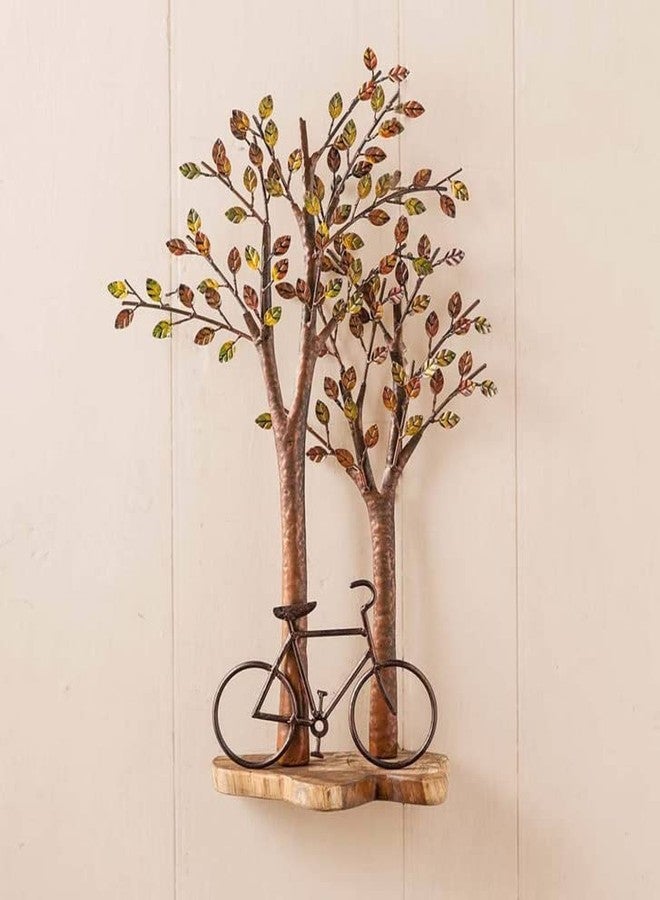 RHD Trees With Cycle Metal Abstract/Wall Art Metal Abstract/Wall Sculpture/Wall hanging/Wall Art For Home Decoration/Living Room/Office/Cafe - Image 2
