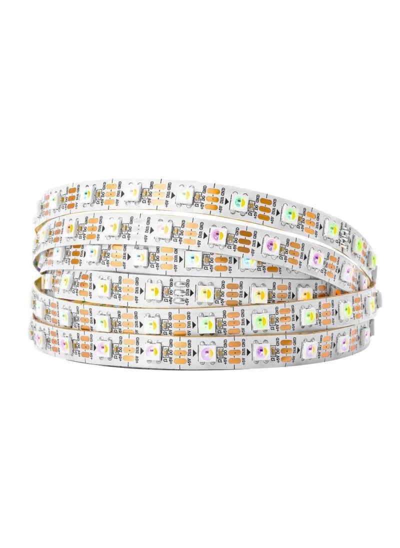 Generic - WS2812B Led Strip RGB Individually Addressable LED Strip DC 5V White PCB - Image 1