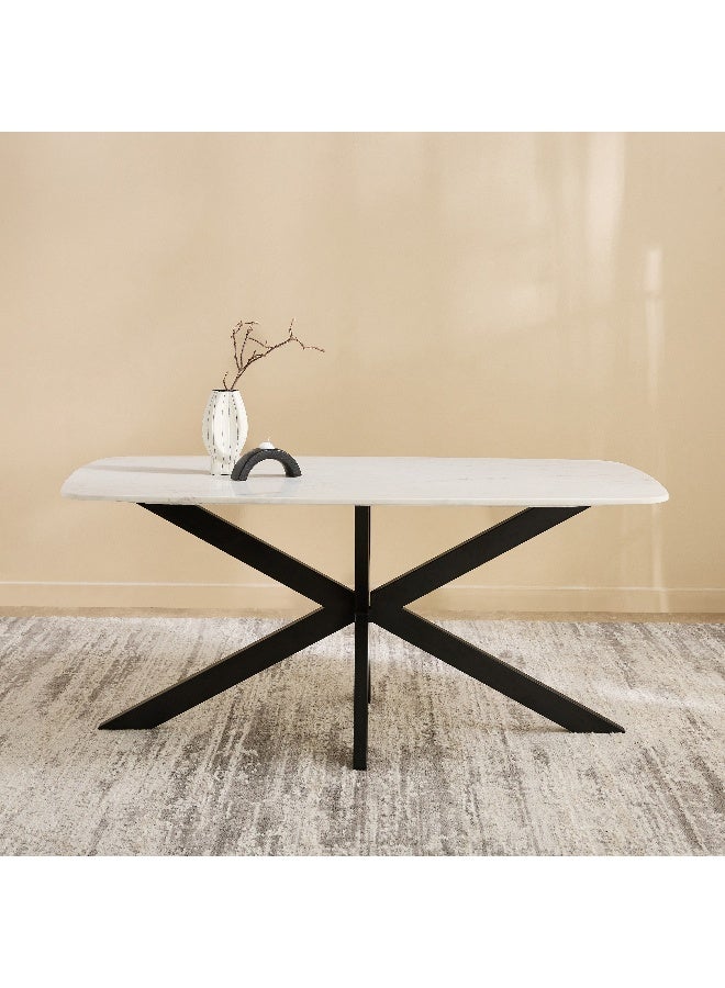 Home Box Genuine Marble Top Dining Table for 6 - Image 2