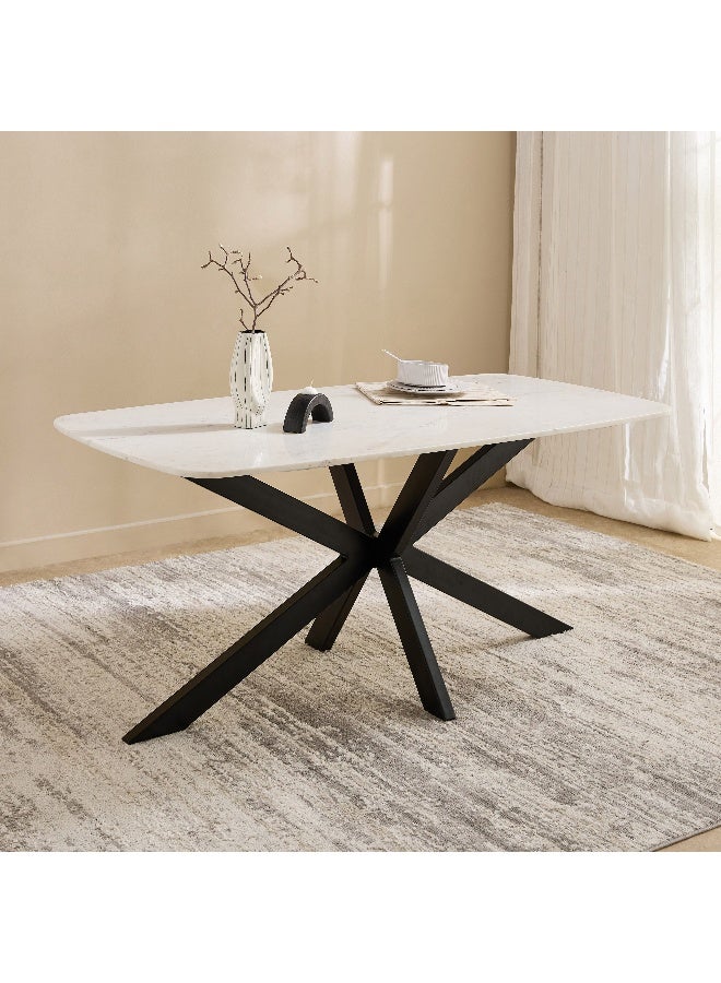 Home Box Genuine Marble Top Dining Table for 6 - Image 1