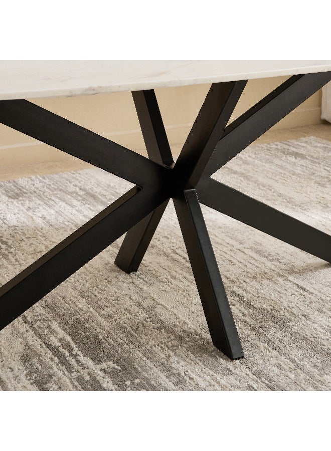 Home Box Genuine Marble Top Dining Table for 6 - Image 5