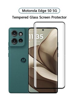X-level Screen Protector for Motorola Edge 50 5G Tempered Glass, Full Coverage HD 9H Hardness Anti-Scratch Anti-Fingerprint Bubble-Free Tempered Film  - Image 1