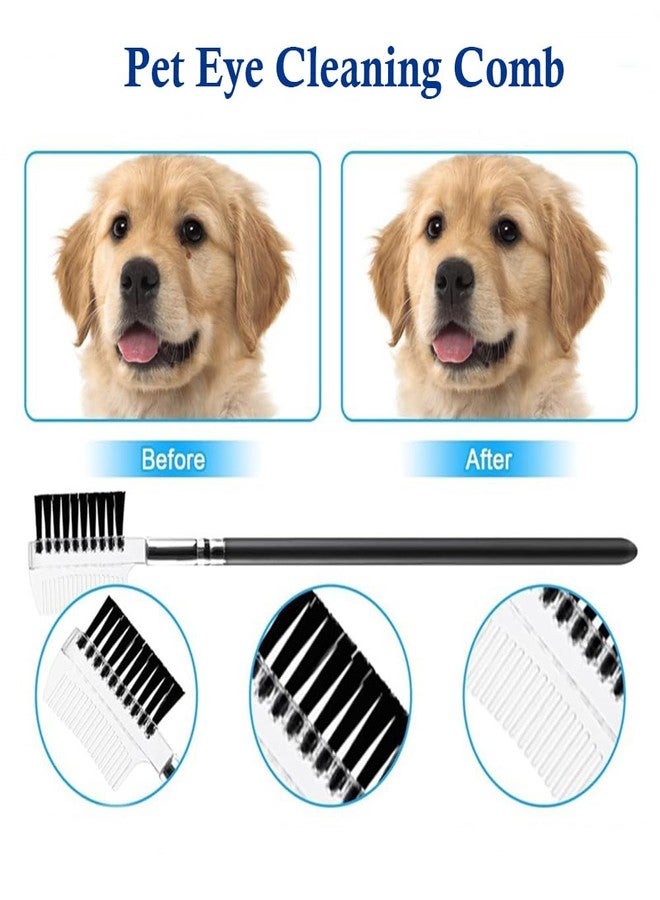 Liyujuping 6 Pack Pets Grooming Comb Set, Flea Comb Set for Cats & Dogs, Professional Grooming Accessories for Pet, Flea Brush & Double Sided Tear Stain Remover - Image 5