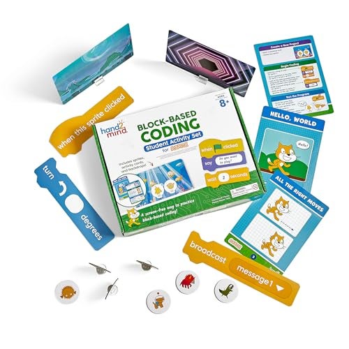 hand2mind Scratch BlockBased Coding Student Activity Learn to Code Computer Science and Programming for Kids STEM Activities STEM Classroom Coding for Kids 812 Science Teacher Supplies - Image 1