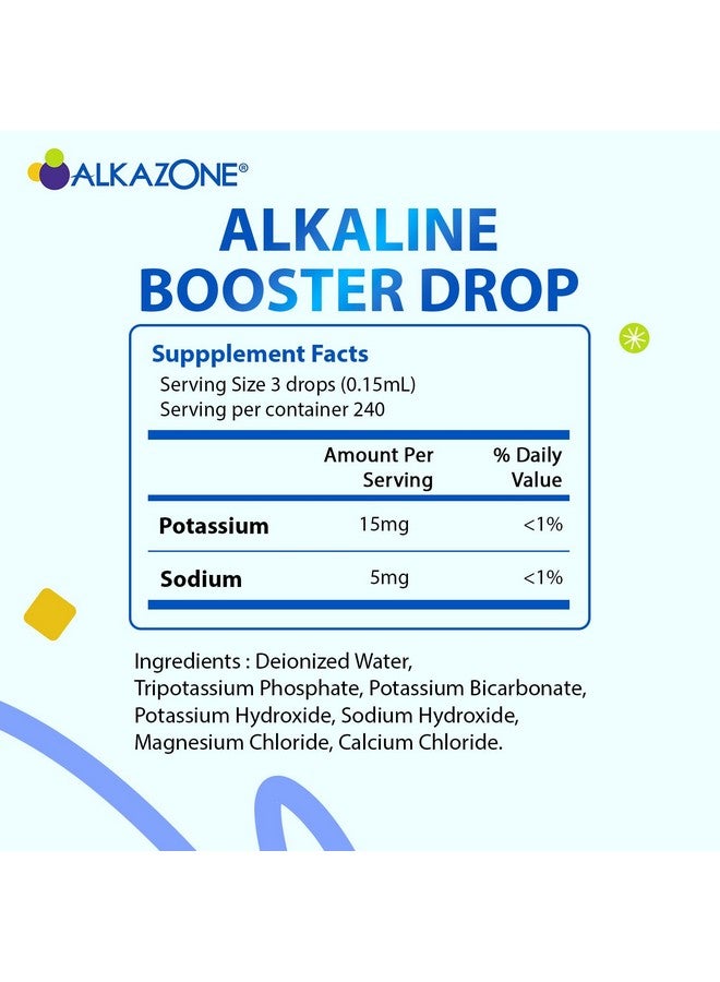 ALKAZONE Make Your Own Alkaline Water - Alkaline Booster Drop 1.25 oz (2 Packs) - Image 2