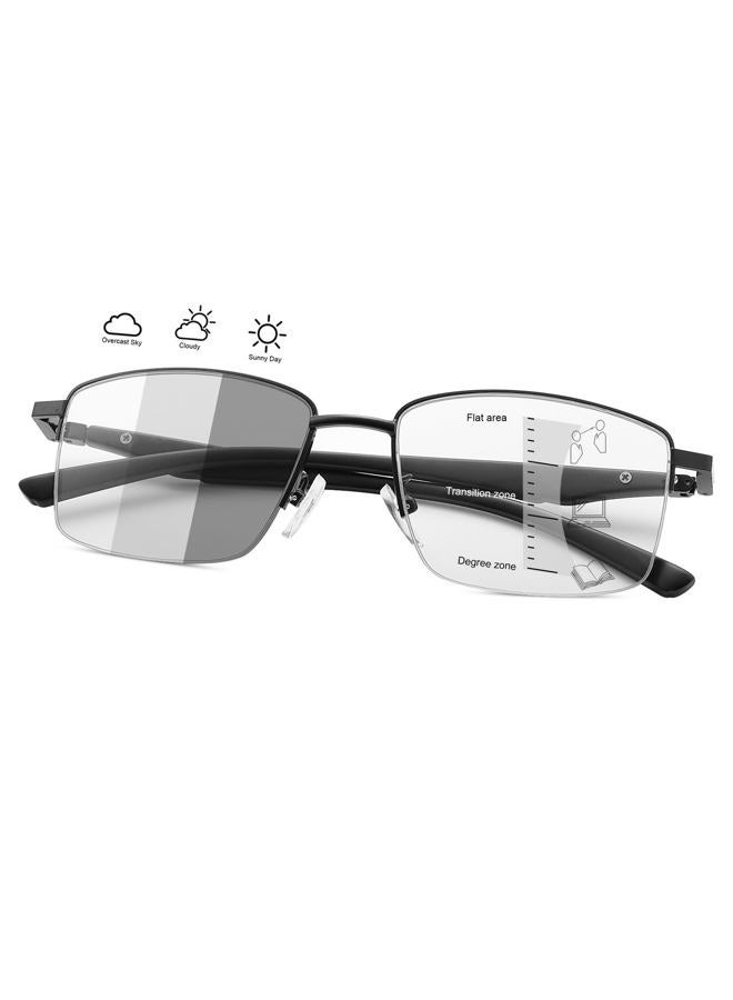 YIMI Progressive Photochromic Multifocus Reading Glasses Spring Hinge Sun Readers Computer Anti Eyestrain Eyeglasses for Men Women - Image 1
