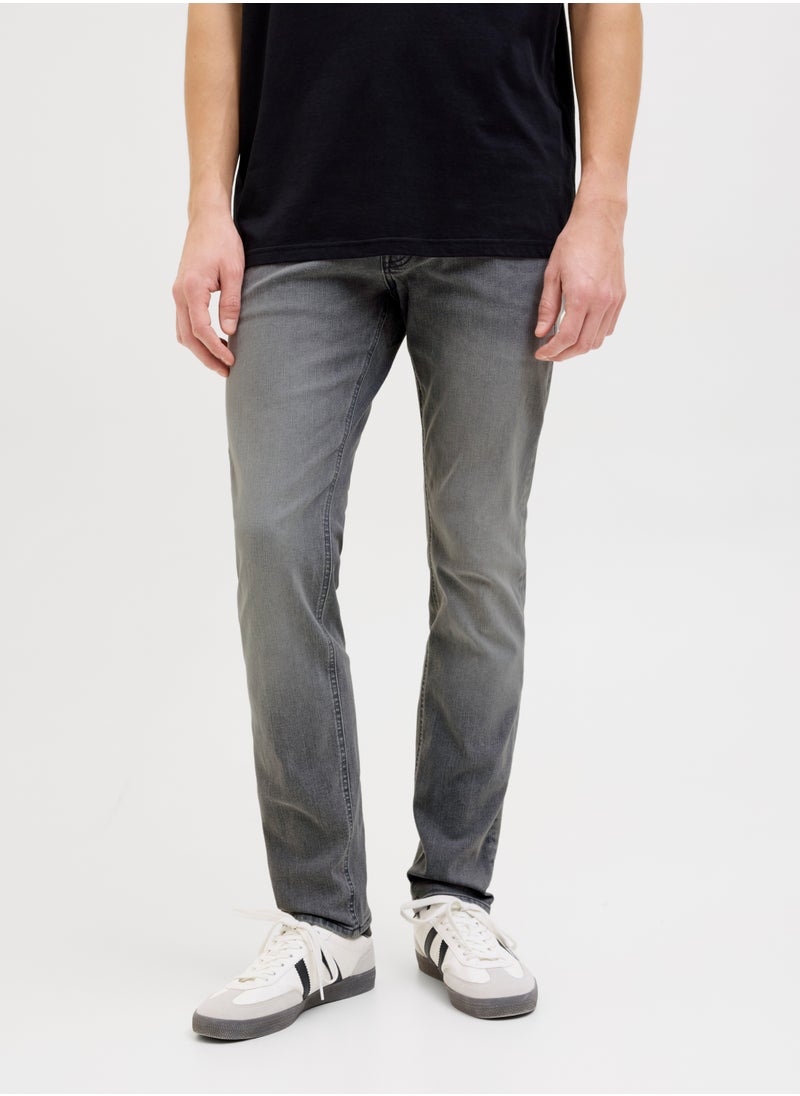 JJ Rebel Jrebluke Jjcraft Stright Fit Light Wash Jeans  - Image 1