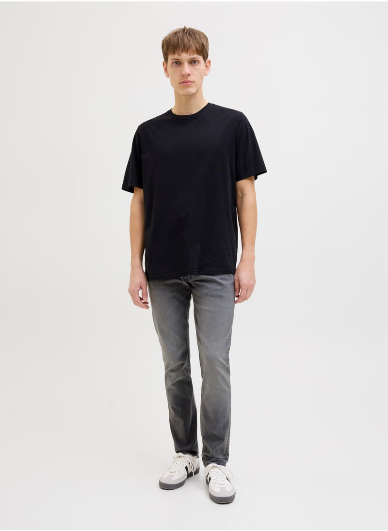 JJ Rebel Jrebluke Jjcraft Stright Fit Light Wash Jeans  - Image 4