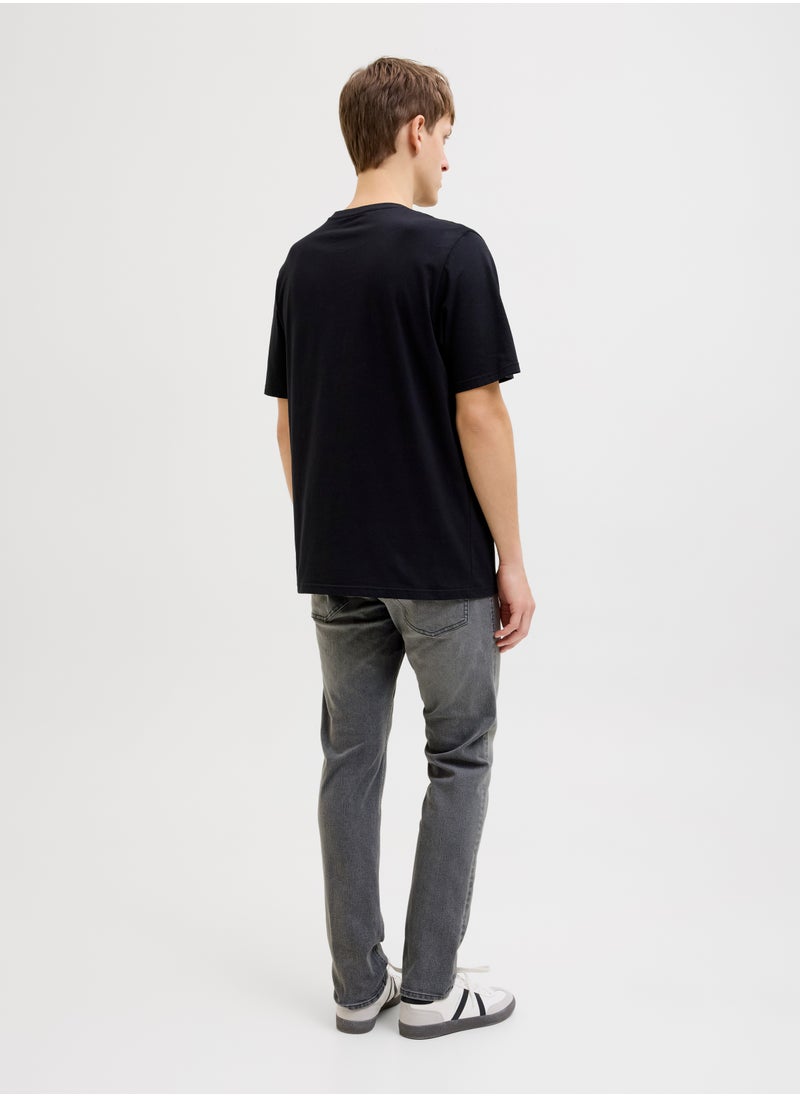 JJ Rebel Jrebluke Jjcraft Stright Fit Light Wash Jeans  - Image 5