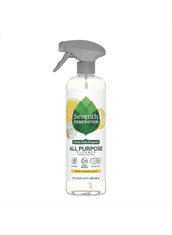 Seventh Generation All Purpose Cleaner, Lemon Chamomile Scent, Cuts Grease, 23 Fl Oz - Image 1