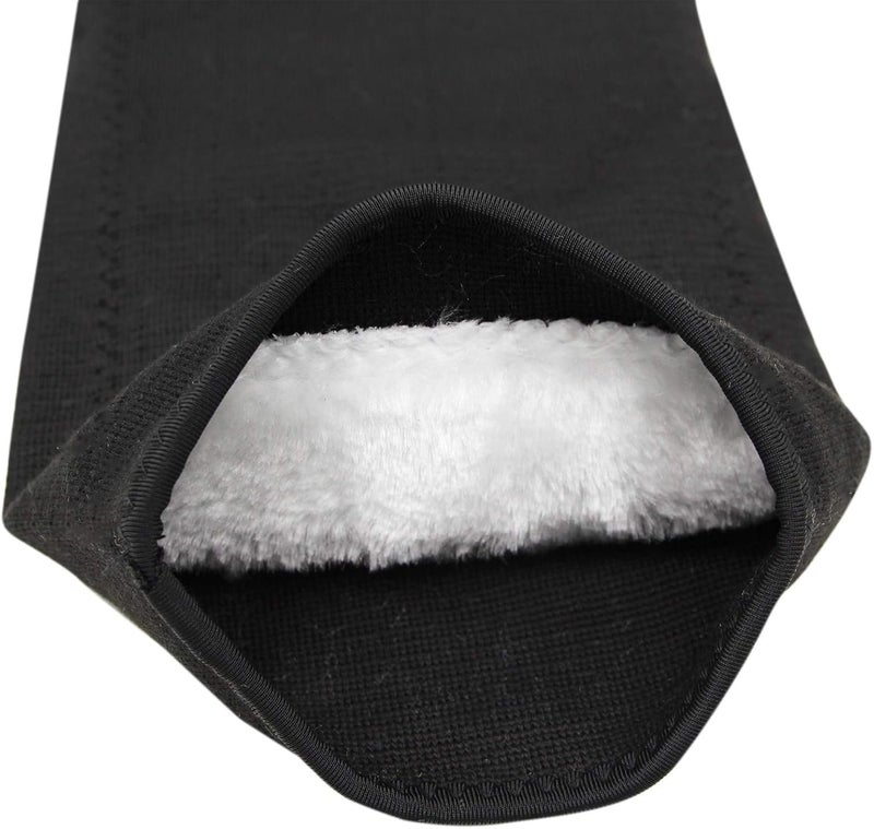 JUMISEE 1 Pair Men Women Warm Fleece Lined Knee Pad Sleeve Leg Warmer Cotton Thermal Knee Support for Arthritis Pain Relief Yoga, XL - Image 4