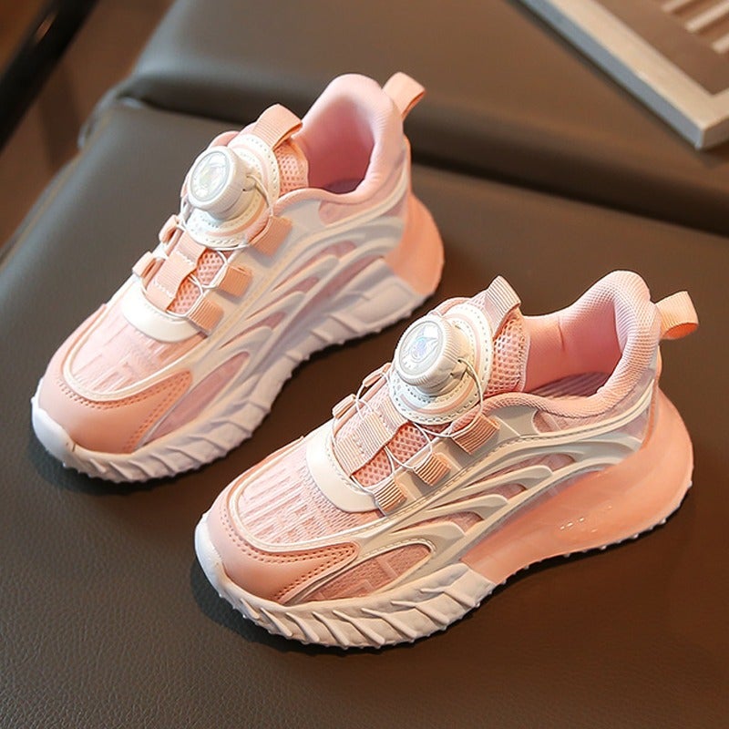 Girls'' Sports Shoes 2025 New Model for Ages 6-10, Twist Shoes for 7-8 Year Olds, Autumn Mesh Breathable Shoes for Middle and Older Children - Image 3