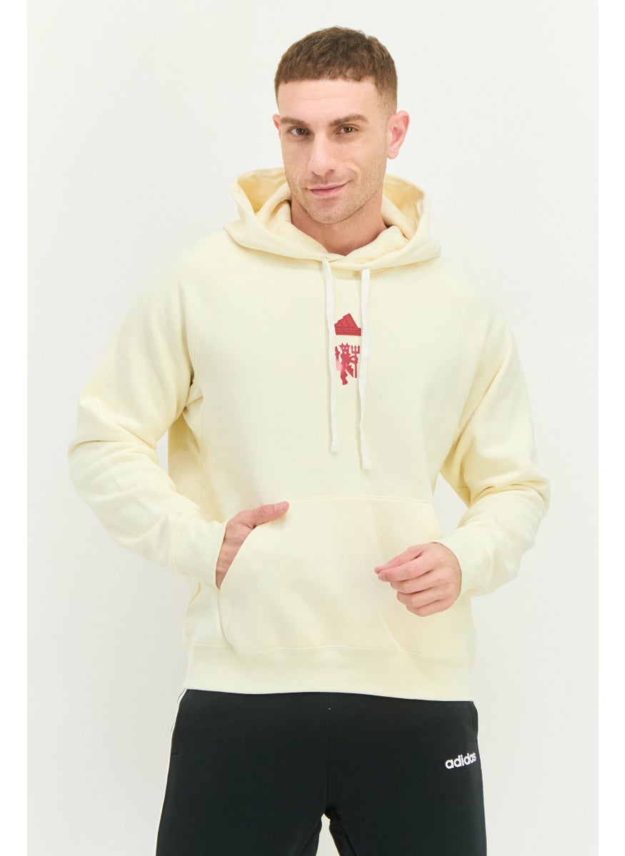 Adidas - Men Sportswear Fit Long Sleeve Outdoor Hoodie, Cream - Image 1
