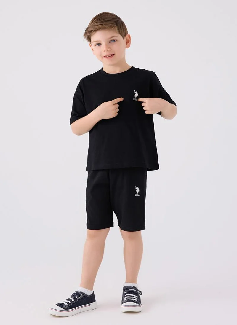 U.S. Polo Assn. U.S. Polo Assn. Boys Black Bermuda Set