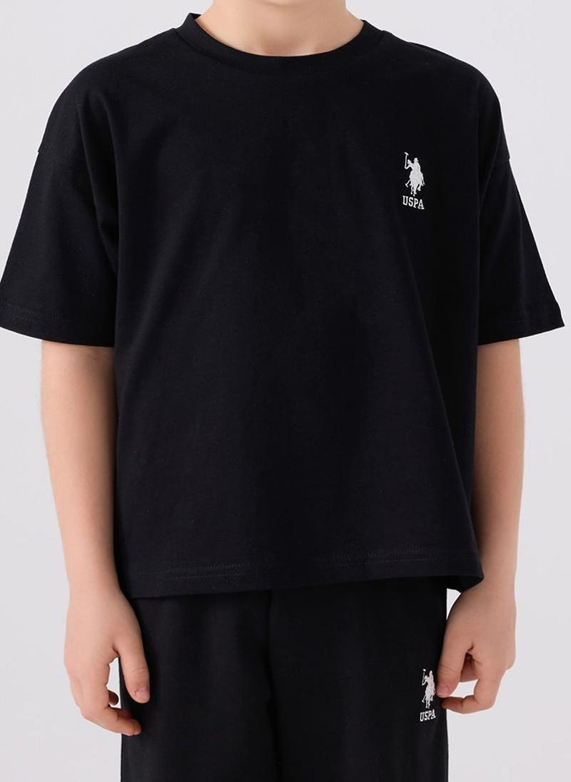 U.S. Polo Assn. U.S. Polo Assn. Boys Black Bermuda Set - Image 4
