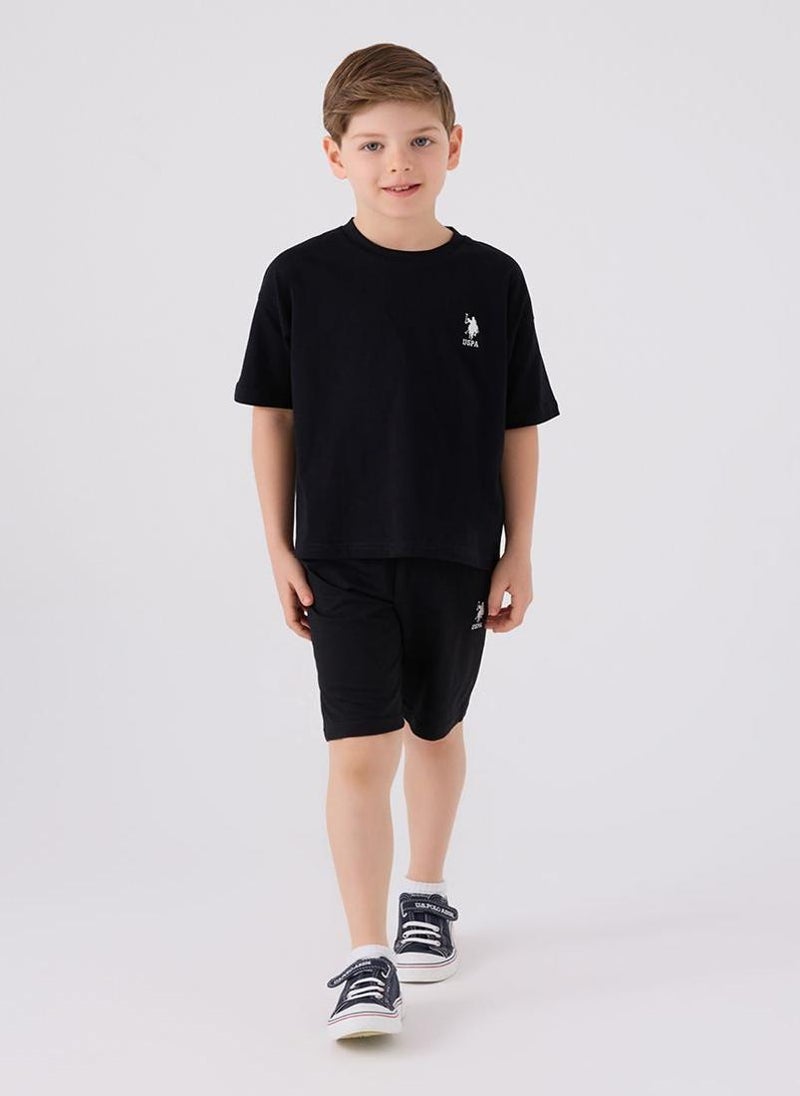 U.S. Polo Assn. U.S. Polo Assn. Boys Black Bermuda Set - Image 3