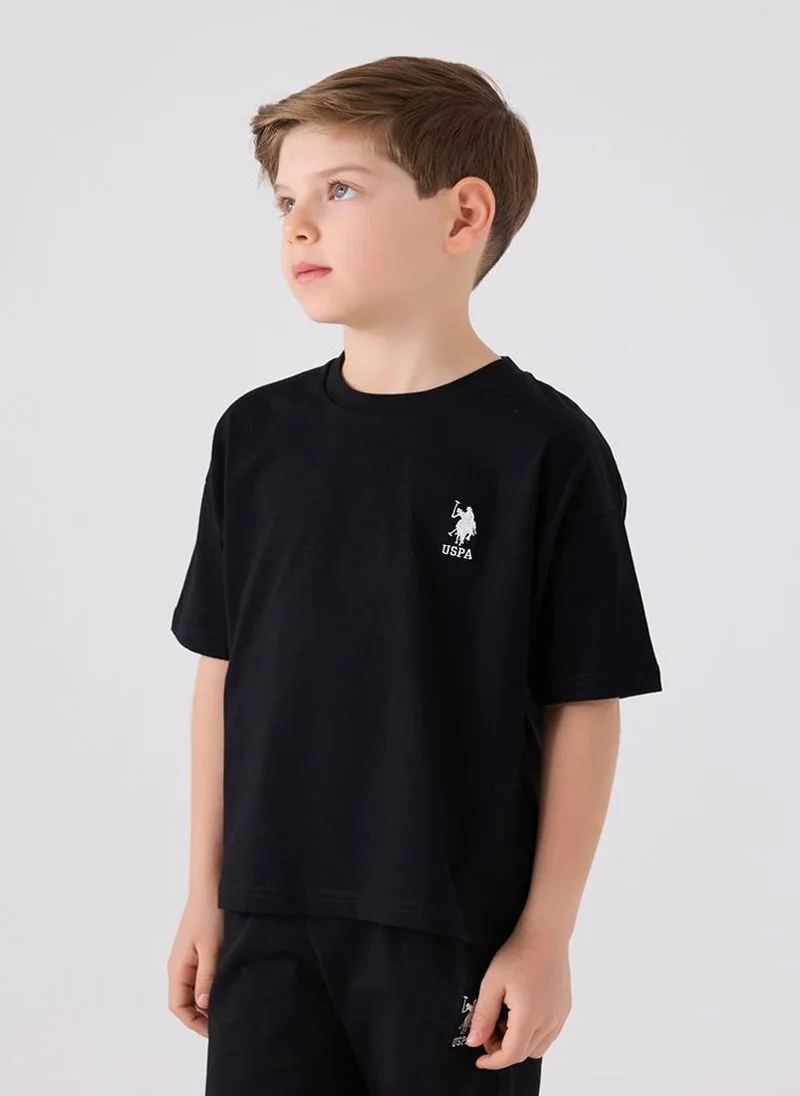 U.S. Polo Assn. U.S. Polo Assn. Boys Black Bermuda Set