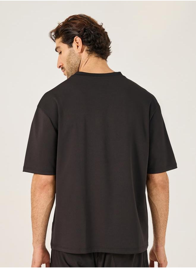 Styli Oversized Scuba Patch Detail T-Shirt  - Image 4