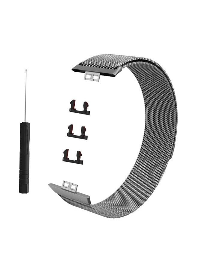Generic - Replacement Strap For Huawei Watch Fit Milanese Watch Band Titanium Grey - Image 1