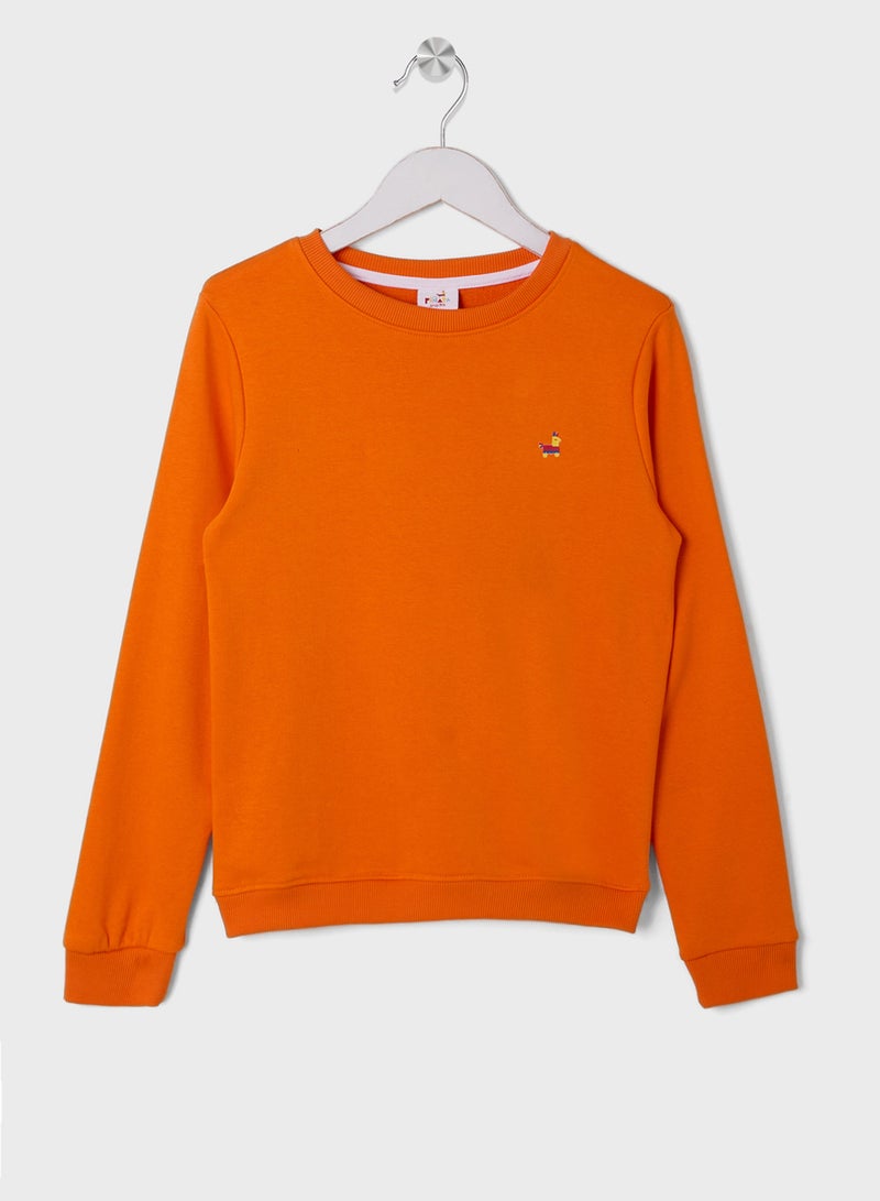 Pinata Girls High Neck Soild Sweatshirt - Image 1