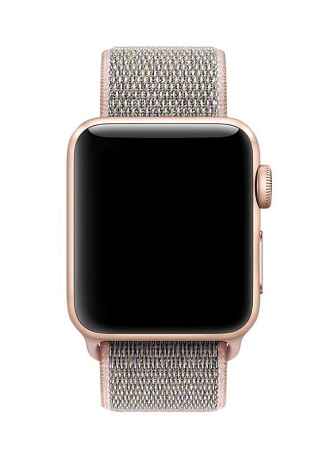 Replacement Band For Apple Watch Series 5/6/7 42/44/45mm Pink Sand - Image 2