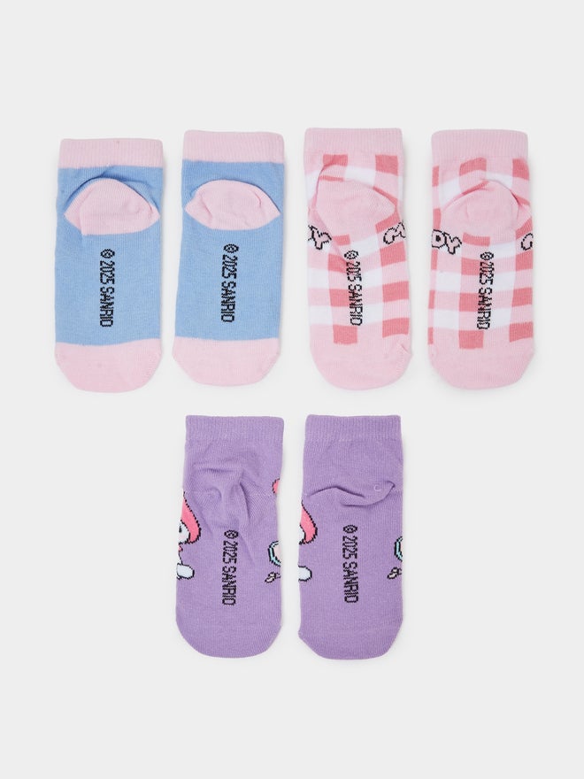 Styli Pack of 3 - Girls My Melody Socks - Image 2