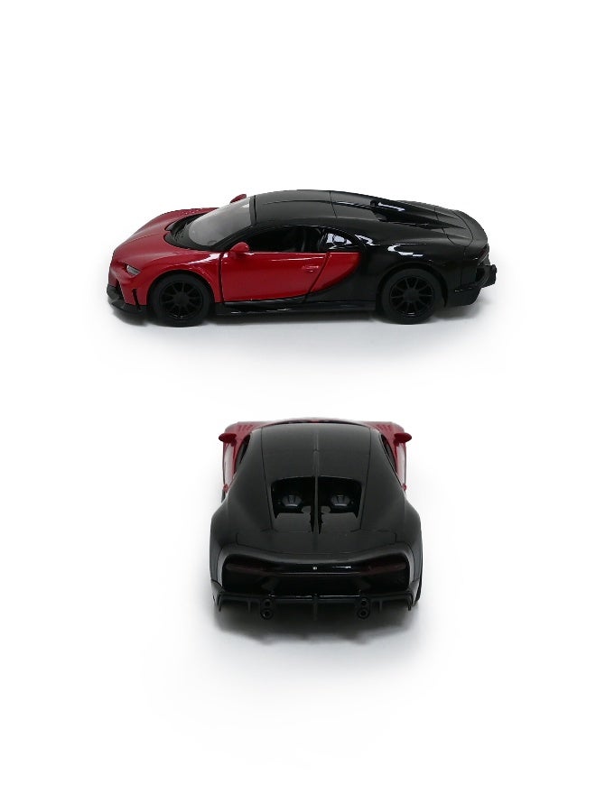 Kinsmart سيارة لعبة بوجاتي شيرون سوبر سبورت بمقياس 1:38 مع أبواب قابلة للفتح وآلية سحب للخلف مصنوعة من سبائك المعدن - Image 3