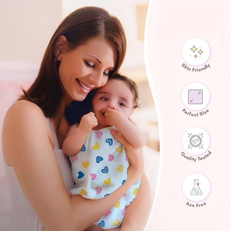 ZIKKU Baby Muslin Swaddle Wraps (Set of 3) - 100% Cotton, Ultra-Soft, Breathable & Multi-Purpose Baby Blankets - Large 115x95 cm, Ideal for Newborns, Infants & Toddlers - Image 2