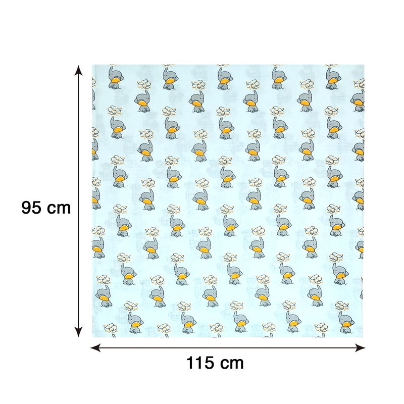 ZIKKU Baby Muslin Swaddle Wraps (Set of 3) - 100% Cotton, Ultra-Soft, Breathable & Multi-Purpose Baby Blankets - Large 115x95 cm, Ideal for Newborns, Infants & Toddlers - Image 4