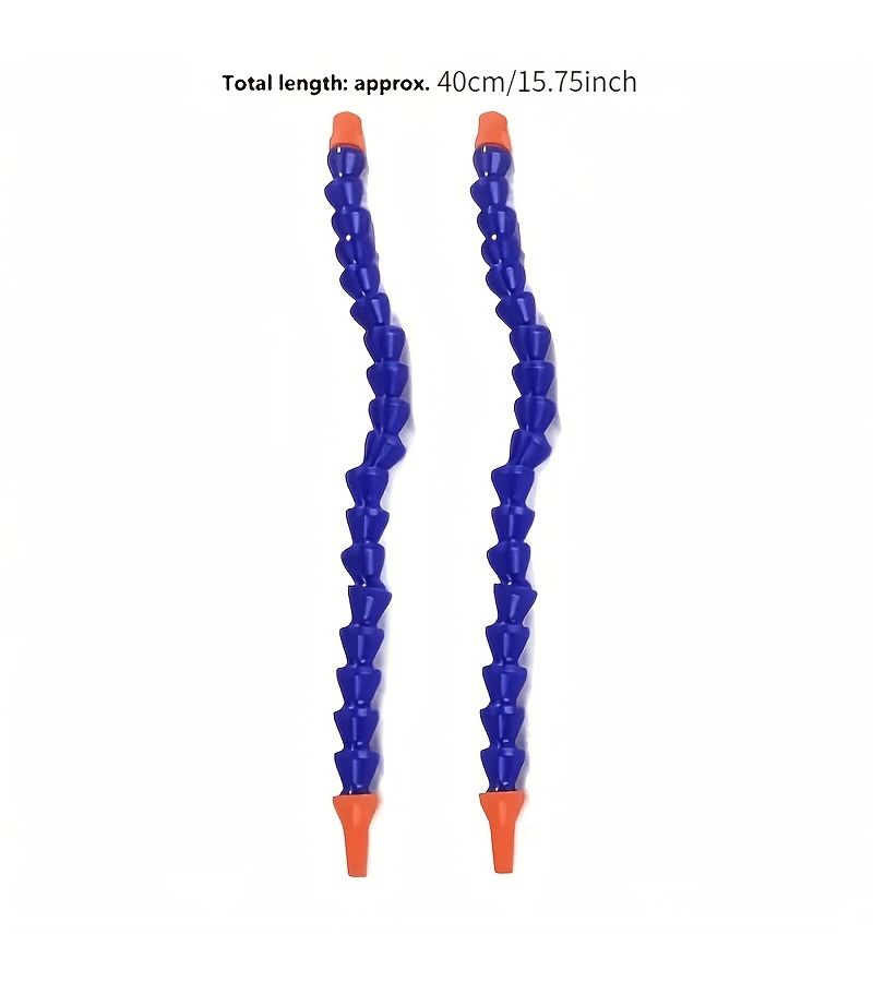 4 Pcs Plastic Adjustable Coolant Hose With Long Threaded Round Nozzle Universal Fit For Lathe Milling CNC Machine Cooling Systems Flexible Coolant Tube Suitable For Water And Oil - Image 4
