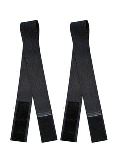 Elastic Band For Wigs Fixing Band Adjustable Toupee Bands With Velco Ends Fix Wig Edges Elastic Hair Band Headband For Wigs Edge Wrap Strong Elasticity Strap Lay Laying Belt Hair Closure 2 Pcs (Black)