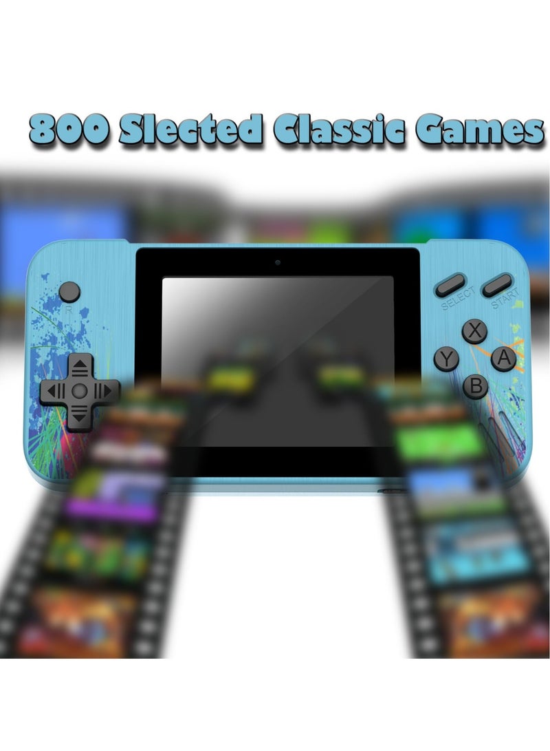 Excefore Handheld Game Console, Mini Retro Game Console, 800 Classic Games 3.5-Inch IPS Screen, with 1200mAh Rechargeable Battery, Supports 2 Players Connected TV, Portable Game Console for Adults Kids - Image 2